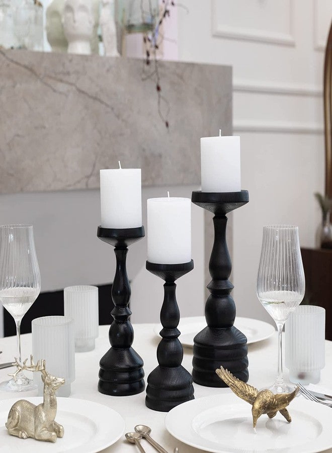 FIRSTROW First Row Aromatic Fables Scented Pillar Candle Set of 3 | Decorative Rustic Candles Natural Scented and No Drip Candles | Ideal for Wedding, Home Decor and Gifting (3X2.25 inch, White) - Image 5